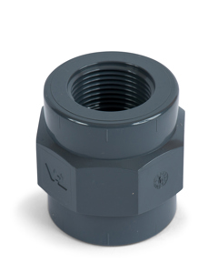 Adapter socket 32id x 3/4"f w/octagon PVC NP16